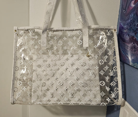 Clear White Tote