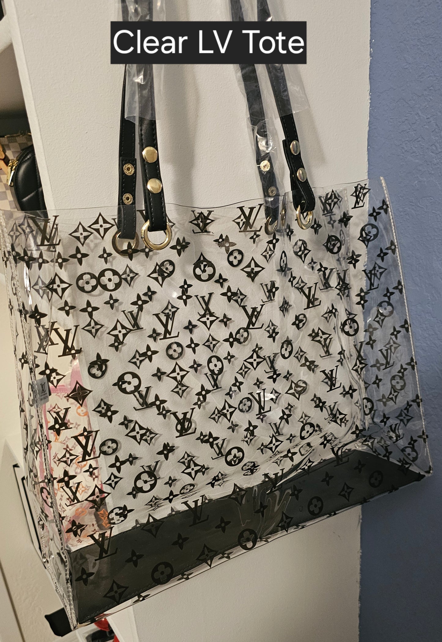 Clear Tote w/Black