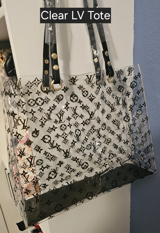 Clear Tote w/Black