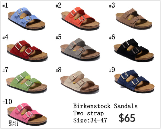 Arizona Two Strap Sandals-PreOrder